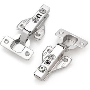 imageProbrico Full Overlay Soft Closing Clip On Face Frame Mounting Cabinet Hinges 50 Pairs100 Pack 105 Degree Self Closing Kitchen Cupboard Door Hinges50