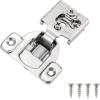 imageProbrico 1 Pair2 Pieces Soft Close 114 Inch Overlay Cabinet Door Hinges 105 Degree Opening Angel Concealed Kitchen Cupboard Hinges10