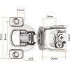 imageProbrico 1 Pair2 Pieces Soft Close 114 Inch Overlay Cabinet Door Hinges 105 Degree Opening Angel Concealed Kitchen Cupboard Hinges2