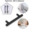 imageProbrico 10 Pack 334 Inch Hole to Hole Black Kitchen Cabinet Pulls ampamp 15 Pack  312 Cabinet Pulls Black Stainless Steel Kitchen Drawer Pulls Cabinet Pulls