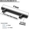 imageProbrico 10 Pack 334 Inch Hole to Hole Black Kitchen Cabinet Pulls ampamp 15 Pack  312 Cabinet Pulls Black Stainless Steel Kitchen Drawer Pulls Cabinet Pulls