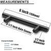 imageProbrico 12 Pack 3 Inch Hole to Hole Black Kitchen Cabinet Pulls ampamp 15 Pack  312 Cabinet Pulls Black Stainless Steel Kitchen Drawer Pulls Cabinet Pulls