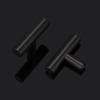 imageProbrico 15 Pack Flat Black Single Hole Cabinet Knobs 2quot Drawer Handle Pulls ampamp 30 Pack  3 Hole Center Cabinet Pulls Black Stainless Steel Kitchen Drawer Pulls Cabinet Pulls 5 inch Overall Length