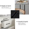 imageProbrico 15 Pack Flat Black Single Hole Cabinet Knobs 2quot Drawer Handle Pulls ampamp 30 Pack  5 Cabinet Pulls Black Stainless Steel Kitchen Drawer Pulls Cabinet Pulls