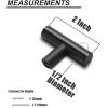 imageProbrico 15 Pack Flat Black Single Hole Cabinet Knobs 2quot Drawer Handle Pulls ampamp 30 Pack  5 Cabinet Pulls Black Stainless Steel Kitchen Drawer Pulls Cabinet Pulls