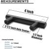 imageProbrico 5 Pack 25 Inch Hole to Hole Black Kitchen Cabinet Pulls ampamp 15 Pack  312 Cabinet Pulls Black Stainless Steel Kitchen Drawer Pulls Cabinet Pulls