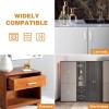 imageProbrico 50 Pack Satin Nickel Stainless Steel Square Bar Kitchen Cupboard Handles 5 Inch Hole Centers Cabinet Drawer Dresser Bedroom Bathroom Pulls 55 Inch Total LengthBrushed Nickel