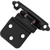 imageProbrico Satin Nickel Cabinet Hinges 38 Inch Overlay Door Hinges for Kitchen Cabinets  5 Pair10 Pieces Decorative Self Closing Cupboard Hinges Face MountMatte Black