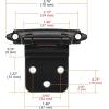 imageProbrico Satin Nickel Cabinet Hinges 38 Inch Overlay Door Hinges for Kitchen Cabinets  5 Pair10 Pieces Decorative Self Closing Cupboard Hinges Face MountMatte Black