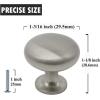 imageProbrioco 12 Pack 3quot Drawer Pulls Satin Nickel Cabinet Cup Pulls ampamp 15 Pack 1316 inch Nickel Kitchen Cabinet Knobs Round Kitchen Drawer Dresser Handles Kithchen Cabinets Pulls and Knobs for Bedroom