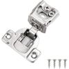 imageProbrico 1 Pair2 Pieces Soft Close 114 Inch Overlay Cabinet Door Hinges 105 Degree Opening Angel Concealed Kitchen Cupboard Hinges4