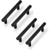 imageProbrico 10 Pack 334 Inch Hole to Hole Black Kitchen Cabinet Pulls ampamp 15 Pack  312 Cabinet Pulls Black Stainless Steel Kitchen Drawer Pulls Cabinet Pulls