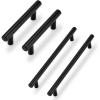 imageProbrico 30 Pack  5 inch Cabinet Pulls Black Stainless Steel Kitchen Drawer Pulls Cabinet Pulls 3 Hole Center ampamp 5 Pack  10quot Hole Center Black Modern Cabinet Pulls Stainless Steel Hardware