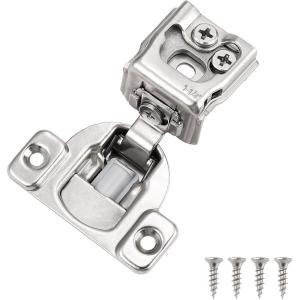 imageProbrico 1 Pair2 Pieces Soft Close 114 Inch Overlay Cabinet Door Hinges 105 Degree Opening Angel Concealed Kitchen Cupboard Hinges2