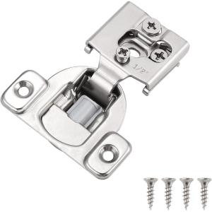 imageProbrico 1 Pair2 Pieces Soft Close 114 Inch Overlay Cabinet Door Hinges 105 Degree Opening Angel Concealed Kitchen Cupboard Hinges60