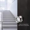 imageProbrico Dummy Door Knobs Interior 2 Pack Crystal Door Knobs for HallwayCloset Heavy Duty NonTurning Glass Door Knob with Brushed Nickel Round Rosette