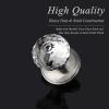imageProbrico Dummy Door Knobs Interior 2 Pack Crystal Door Knobs for HallwayCloset Heavy Duty NonTurning Glass Door Knob with Brushed Nickel Round Rosette