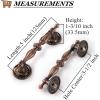 imageProbrico 10 Pack Cabinet Handles in Antique Copper FinishVintage Drawer Pulls for KitchenClassic Style Dresser Handles