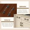 imageProbrico 10 Pack Vintage Cabinet Pulls Wardrobe Door Handles in Ancient Bronze FinishClassic Style Drawer Hardware Pulls