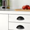 imageProbrico 15 Pack Black Cabinet Pulls  3quot Drawer Pulls 3 inch 76mm Hole Centers Bin Cup HandlesBlack