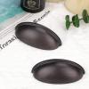 imageProbrico 15 Pack Black Cabinet Pulls  3quot Drawer Pulls 3 inch 76mm Hole Centers Bin Cup HandlesOil Rubbed Bronze
