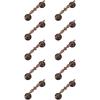 imageProbrico 10 Pack Cabinet Handles in Antique Copper FinishVintage Drawer Pulls for KitchenClassic Style Dresser Handles