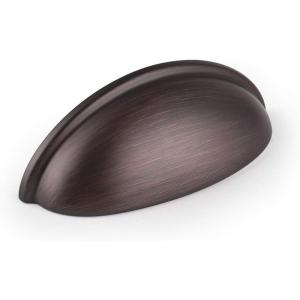 imageProbrico 10 Pack Modern Drawer Pulls Gold Cabinet Cup Pulls 3 Inch76mm Hole Center Drawer Handles Knobs Shell Style Cabinet Handles for Bathroom Kitchen Cabinet PullsOil Rubbed Bronze