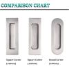 imageProbrico 10 Pack Brushed Nickel Recessed Sliding Pulls Rectangular Flush Finger Pulls Stainless Steel Sliding Door Handles 472quot Length Recessed Flush Handles Recessed Door Pull Handles
