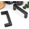 imageProbrico 10 Pack Flat Black Modern Cabinet Handles 5 Inch128mm Hole Center Stainless Steel Drawer Dresser Pulls Square Kitchen Cabinet HardwareBlack