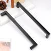 imageProbrico 10 Pack Flat Black Modern Cabinet Handles 5 Inch128mm Hole Center Stainless Steel Drawer Dresser Pulls Square Kitchen Cabinet HardwareBlack