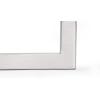 imageProbrico 10 Pack Flat Black Modern Cabinet Handles 5 Inch128mm Hole Center Stainless Steel Drawer Dresser Pulls Square Kitchen Cabinet HardwareBrushed Nickel