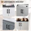 imageProbrico 10 Pack Flat Black Square Cabinet Handles Stainless Steel 5 Inch128mm Hole Center Drawer Pulls Modern Kitchen Cabinet Hardware1