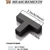 imageProbrico 10 Pack Flat Black Square Cabinet Handles Stainless Steel 5 Inch128mm Hole Center Drawer Pulls Modern Kitchen Cabinet Hardware10