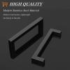 imageProbrico 10 Pack Flat Black Square Cabinet Handles Stainless Steel 5 Inch128mm Hole Center Drawer Pulls Modern Kitchen Cabinet Hardware10