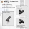 imageProbrico 10 Pack Flat Black Square Cabinet Handles Stainless Steel 5 Inch128mm Hole Center Drawer Pulls Modern Kitchen Cabinet Hardware10