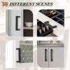 imageProbrico 10 Pack Flat Black Square Cabinet Handles Stainless Steel 5 Inch128mm Hole Center Drawer Pulls Modern Kitchen Cabinet Hardware12