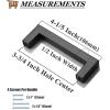 imageProbrico 10 Pack Flat Black Square Cabinet Handles Stainless Steel 5 Inch128mm Hole Center Drawer Pulls Modern Kitchen Cabinet Hardware12