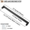 imageProbrico 10 Pack Flat Black Square Cabinet Handles Stainless Steel 5 Inch128mm Hole Center Drawer Pulls Modern Kitchen Cabinet Hardware15