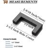 imageProbrico 10 Pack Flat Black Square Cabinet Handles Stainless Steel 5 Inch128mm Hole Center Drawer Pulls Modern Kitchen Cabinet Hardware15