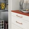 imageProbrico 10 Pack Modern Euro Style Cabinet Pulls Rose Gold Kitchen Cabinet Hardware 334 Inch96mm Hole Center Drawer Handles Plastic Dresser Pulls