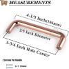 imageProbrico 10 Pack Modern Euro Style Cabinet Pulls Rose Gold Kitchen Cabinet Hardware 334 Inch96mm Hole Center Drawer Handles Plastic Dresser Pulls