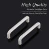 imageProbrico 10 Pack Modern Plastic Kitchen Cabinet Dresser Door Handles and Pulls White Color 96mm 334quot Hole Centers