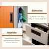 imageProbrico 2 Pack Black Rectangular Recessed Flush Handles Sliding Door Pulls Stainless Steel Closet Door Finger Pulls 6 Inch150mm Length Flush Pull Handles