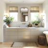 imageProbrico 5 Pack 5 inch Square Kitchen Cabient Handles Bathroom Dresser Pulls Stainless Steel Modern Bar Pulls Cabinet HardwareGold
