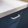imageProbrico 5 Pack White Cabinet Pulls 3 Inch76mm Hole Center Drawer Handles Plastic Kitchen Cabinet Hardware Modern Euro Cupboard Drawer Pulls
