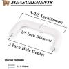imageProbrico 5 Pack White Cabinet Pulls 3 Inch76mm Hole Center Drawer Handles Plastic Kitchen Cabinet Hardware Modern Euro Cupboard Drawer Pulls