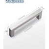 imageProbrico Kitchen Cabinet Drawer Handles Stainless Steel 735 Inch Hole Spacing Brushed Nickel Pulls 8 Inch Total Length 10 PackBrushed Nickel
