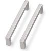 imageProbrico Kitchen Cabinet Drawer Handles Stainless Steel 735 Inch Hole Spacing Brushed Nickel Pulls 8 Inch Total Length 10 PackBrushed Nickel