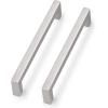 imageProbrico Kitchen Cabinet Drawer Handles Stainless Steel 735 Inch Hole Spacing Brushed Nickel Pulls 8 Inch Total Length 10 PackBrushed Nickel