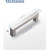 imageProbrico Kitchen Cabinet Drawer Handles Stainless Steel 735 Inch Hole Spacing Brushed Nickel Pulls 8 Inch Total Length 10 PackBrushed Nickel
